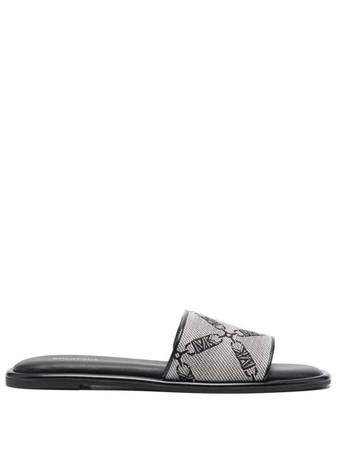 meissjesslipper michael kors maat 30|Michael Kors leather slides.